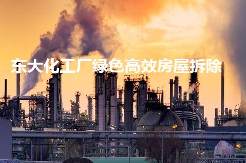 东大化工厂绿色高效房屋拆除工程圆满完成