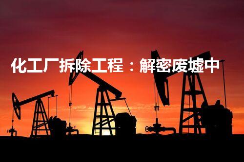 化工厂拆除工程：解密废墟中的危险秘密！