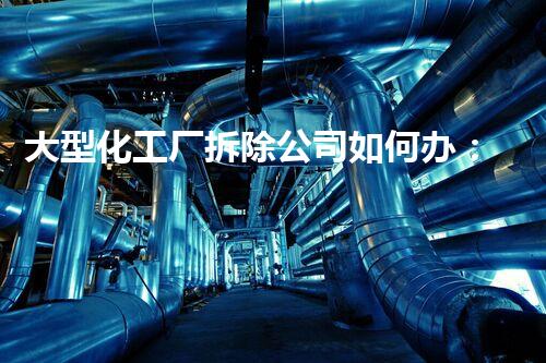 大型化工厂拆除公司如何办：选择专业团队确保安全环保高效施工