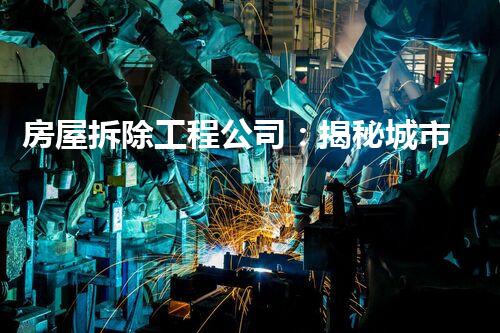 房屋拆除工程公司：揭秘城市背后的巨大拆力！