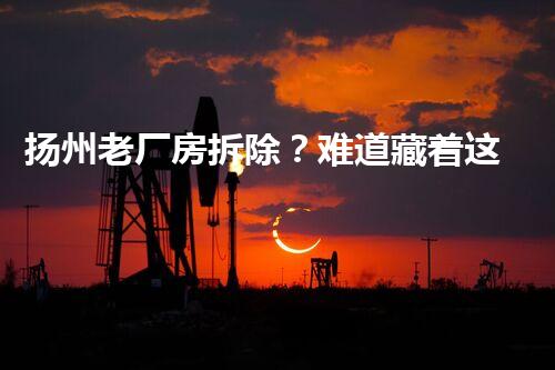 扬州老厂房拆除？难道藏着这些不为人知的秘密！