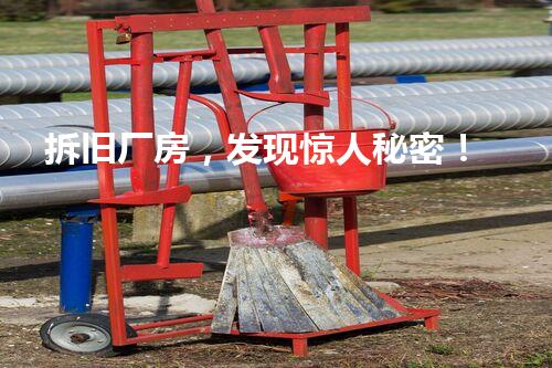 拆旧厂房，发现惊人秘密！