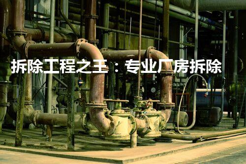 拆除工程之王：专业厂房拆除，谁能夺得头筹？