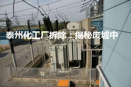 泰州化工厂拆除：揭秘废墟中的危险密码！