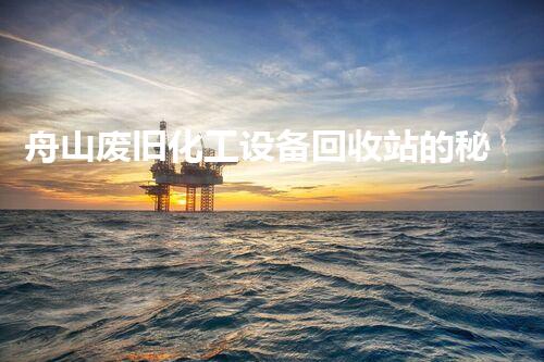 舟山废旧化工设备回收站的秘密，你知道吗？