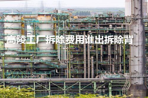高陵工厂拆除费用谁出拆除背后的资金博弈与责任探讨