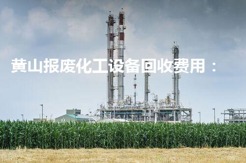 黄山报废化工设备回收费用：揭秘背后的惊人数字！